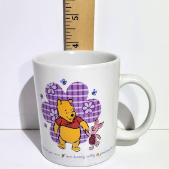 DISNEY'S WINNIE THE POOH COFFEE MUG/CUP WITH POOH BEAR, PIGLET AND CUTE SAYINGS - Picture 3 of 6